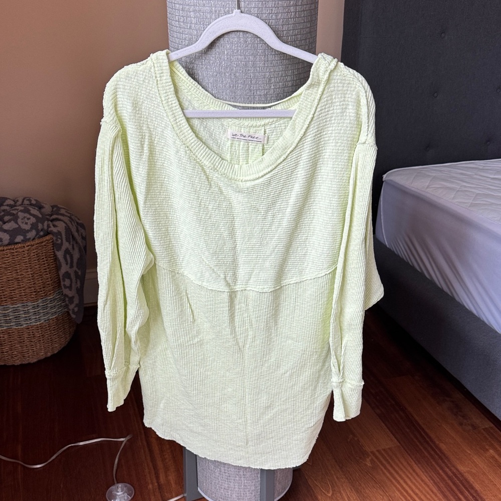 Free People Soft Yellow pullover